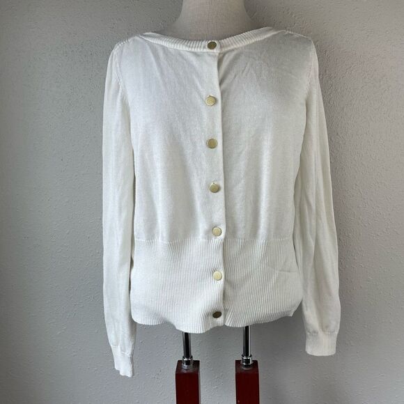 Worthington Off-White Cardigan Sweater Size XL EUC - Picture 1 of 7